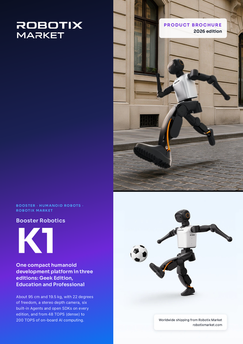 Robot humanoide Booster Robotics K1 Education – Folleto del producto