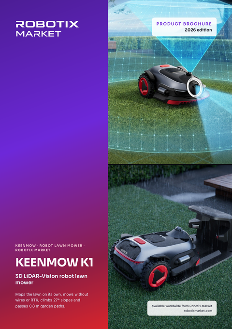 روبوت جزّ العشب Keenon Keenmow K1 بتقنية LiDAR – كتيب المنتج