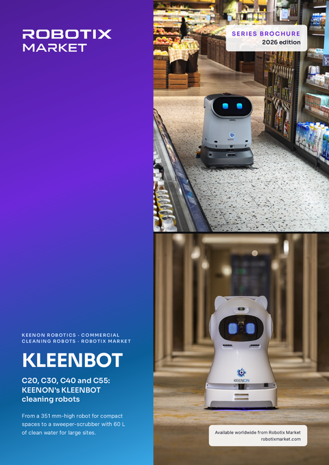 Robot lavasciuga autonomo Keenon KLEENBOT C55 – Brochure del prodotto