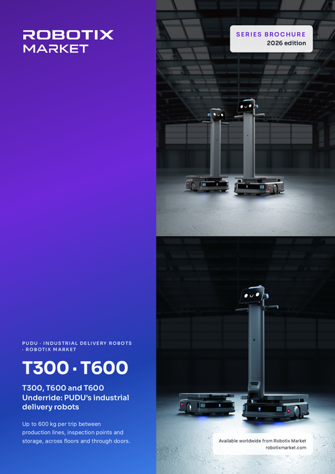 Промышленный робот-доставщик PUDU T600 Underride – Брошюра о продукте