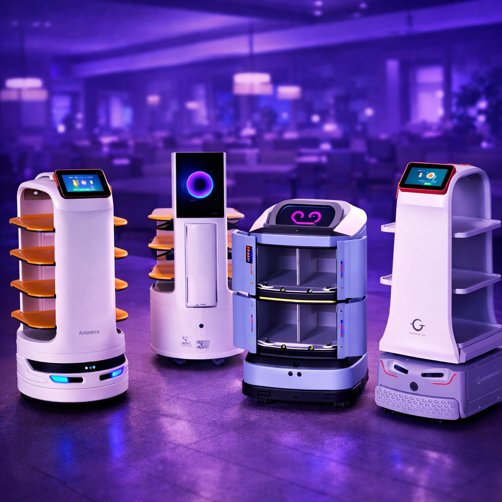 Restaurant hospitality robots
